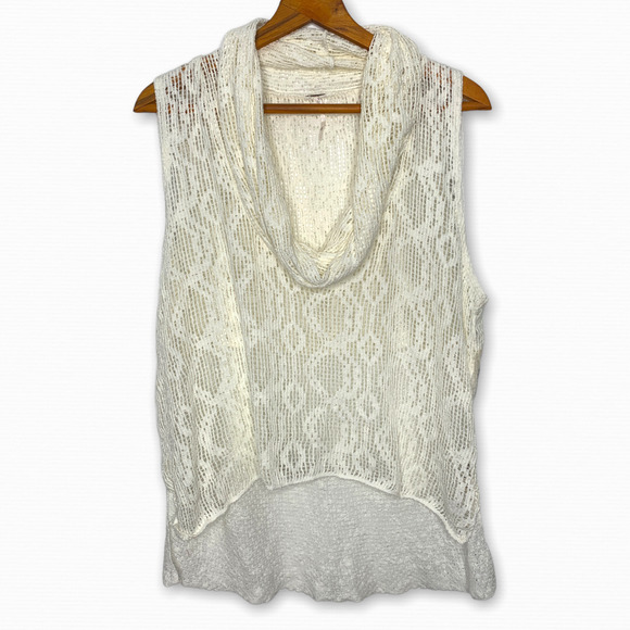 Free People White Lace Tank Top - Picture 4 of 9